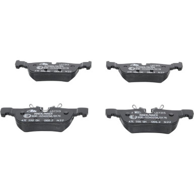 Bremsbelagsatz, Scheibenbremse ATE Ceramic 13.0470-7315.2