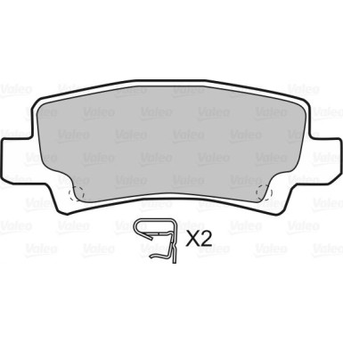 598680 Bremsbelagsatz, Scheibenbremse