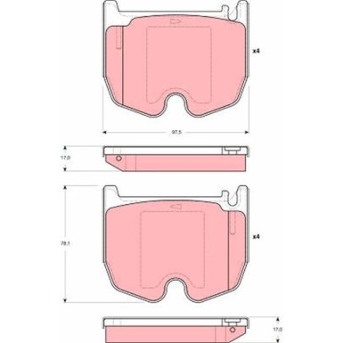 GDB1541 Bremsbelagsatz, Scheibenbremse