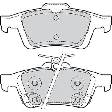 Valeo Bremsbelagsatz, Scheibenbremse 601709