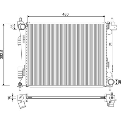 Valeo | Kühler, Motorkühlung | 701347