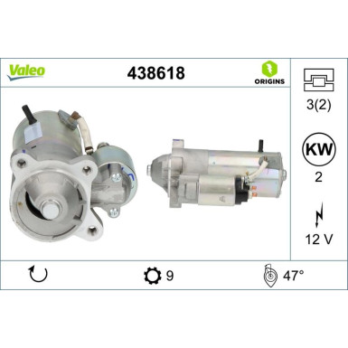 Starter Valeo Origins New OE TECHNOLOGIE 438618