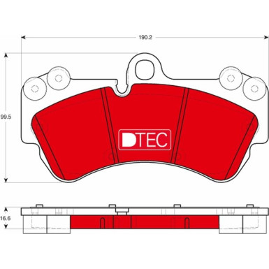 TRW Bremsbelagsatz, Scheibenbremse DTEC COTEC GDB1720DTE TRW Bremsbelagsatz, Scheibenbremse DTEC COTEC GDB1720DTE