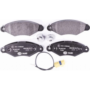 Hella Pagid | Bremsbelagsatz, Scheibenbremse | 8DB 355 012-711