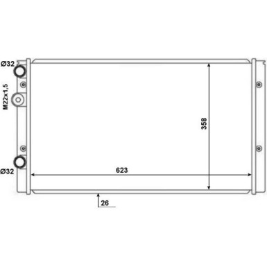 50457 Kühler, Motorkühlung 50457 Kühler, Motorkühlung