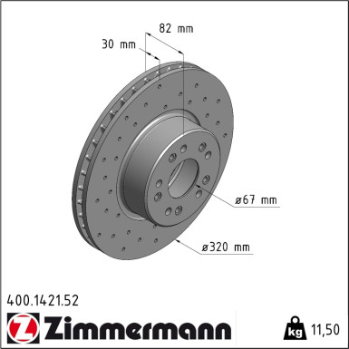 400.1421.52 Bremsscheibe SPORT Z