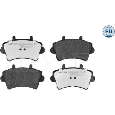 025 236 1318/PD Bremsbelagsatz, Scheibenbremse MEYLE-PD: Advanced performance and design.