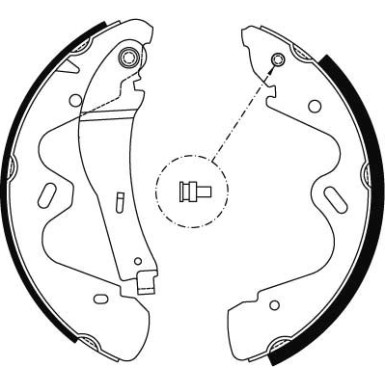 GS8483 Bremsbackensatz