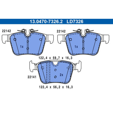 Bremsensatz, Scheibenbremse