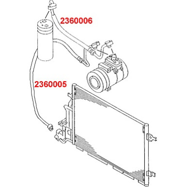 2360005 Hochdruckleitung, Klimaanlage
