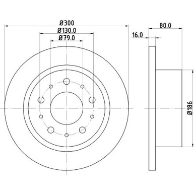 Hella | Bremsscheibe | 8DD 355 113-731