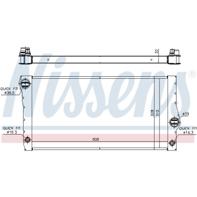 Nissens | Kühler, Motorkühlung | 60828