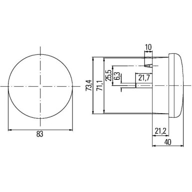 Hella | Heckleuchte | 2SD 959 010-401