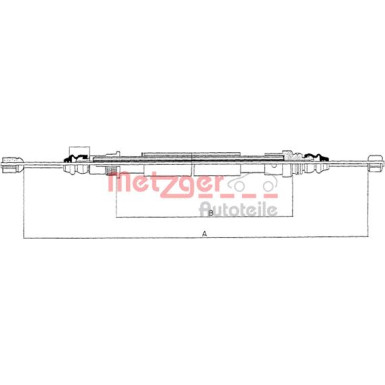 11.6582 Seilzug, Feststellbremse 11.6582 Seilzug, Feststellbremse