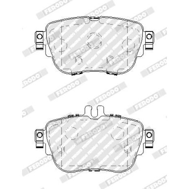 Ferodo Bremsbelagsatz, Scheibenbremse PREMIER ECO FRICTION FDB5032