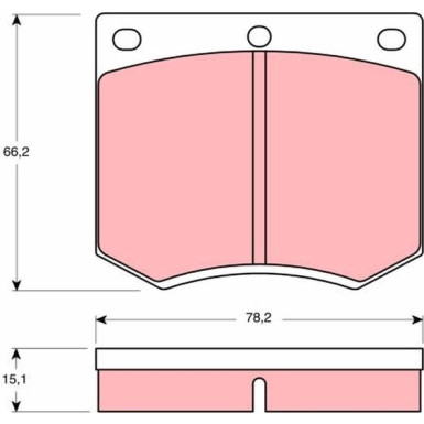GDB660 Bremsbelagsatz, Scheibenbremse COTEC