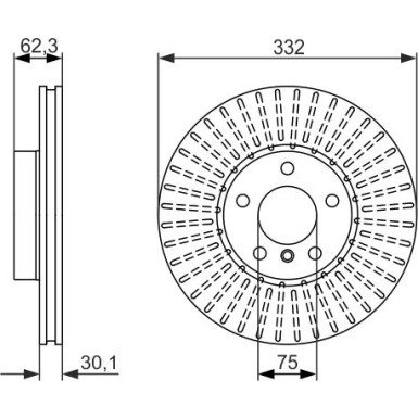 0 986 479 624 Bremsscheibe 0 986 479 624 Bremsscheibe