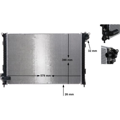 Mahle | Kühler, Motorkühlung | CR 983 000S