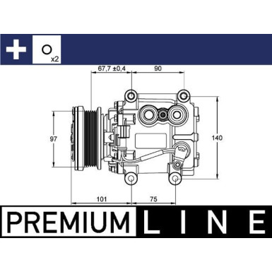 Mahle | Kompressor, Klimaanlage | ACP 1099 000P