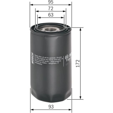 BOSCH F 026 407 101 Ölfilter