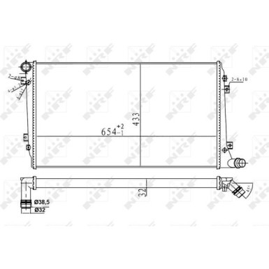 53814A Kühler, Motorkühlung Economy Class