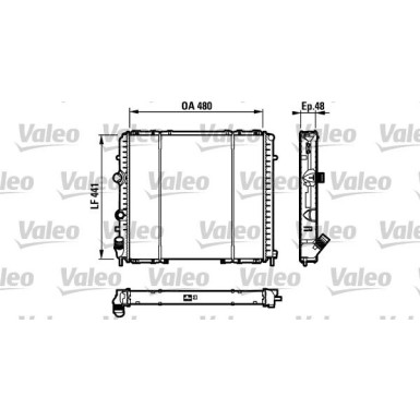 Valeo | Kühler, Motorkühlung | 732072