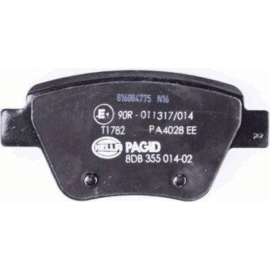 Hella Pagid | Bremsbelagsatz, Scheibenbremse | 8DB 355 014-021