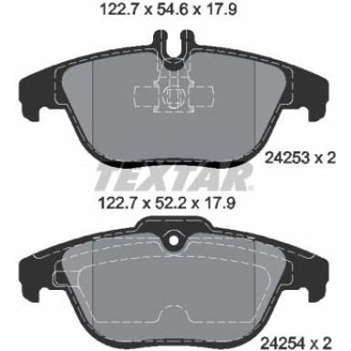 Textar Bremsbelagsatz, Scheibenbremse Q+ 2425301