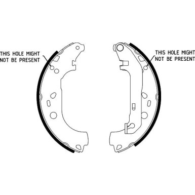 8DB 355 002-731 Bremsbackensatz