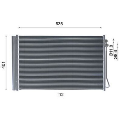 AC 1012 000S Kondensator, Klimaanlage BEHR