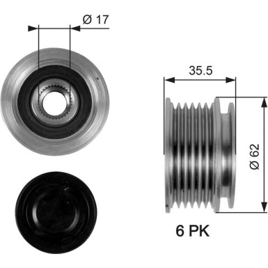 OAP7044 Generatorfreilauf DriveAlign™