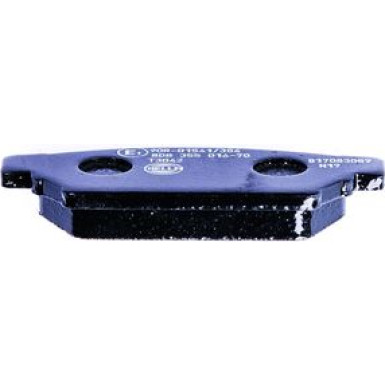 Hella | Bremsbelagsatz, Scheibenbremse | 8DB 355 016-701