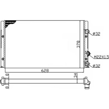 50457A Kühler, Motorkühlung Economy Class