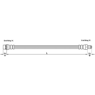 Metzger Bremsschlauch 4110263