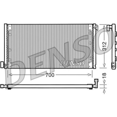 Denso | Kondensator, Klimaanlage | DCN12001