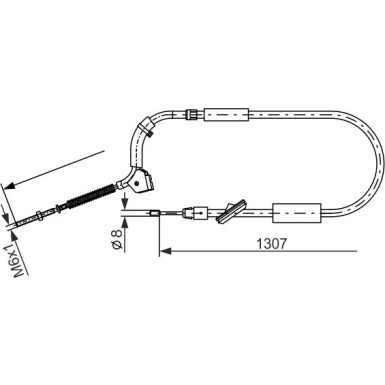1 987 477 223 Seilzug, Feststellbremse