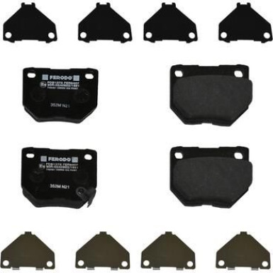 Ferodo | Bremsbelagsatz, Scheibenbremse | FDB1372 Ferodo | Bremsbelagsatz, Scheibenbremse | FDB1372