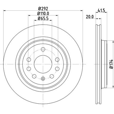 Hella | Bremsscheibe | 8DD 355 109-191