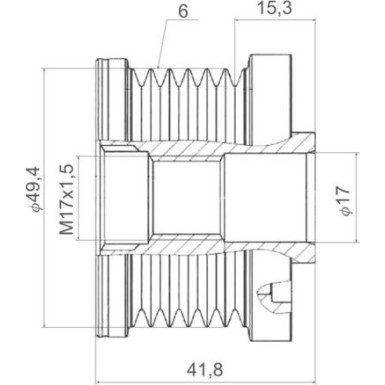 Valeo | Generatorfreilauf | 588434