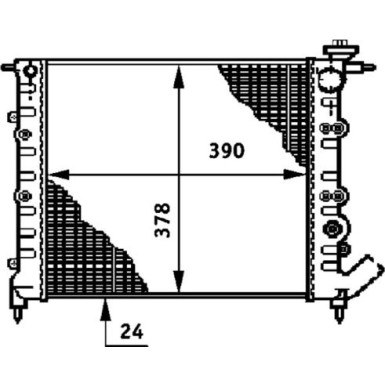 Mahle | Kühler, Motorkühlung | CR 642 000S