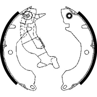 8DB 355 000-901 Bremsbackensatz