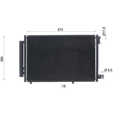 AC 748 000S Kondensator, Klimaanlage BEHR AC 748 000S Kondensator, Klimaanlage BEHR
