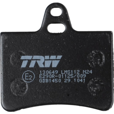 TRW | Bremsbelagsatz, Scheibenbremse | GDB1450