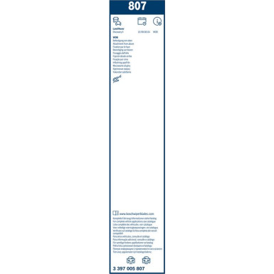 BOSCH 807 Scheibenwischer Twin 3 397 005 807
