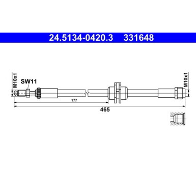 24.5134-0420.3 Bremsschlauch