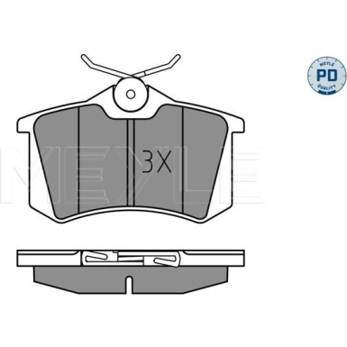 Meyle Bremsbelagsatz, Scheibenbremse MEYLE-PD: Advanced performance and design 025 235 5417/PD Meyle Bremsbelagsatz, Scheibenbremse MEYLE-PD: Advanced performance and design 025 235 5417/PD