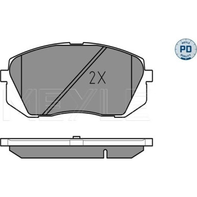 Meyle Bremsbelagsatz, Scheibenbremse MEYLE-PD: Advanced performance and design 025 245 0116/PD