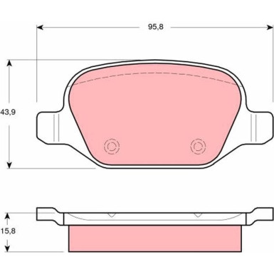 GDB1520 Bremsbelagsatz, Scheibenbremse