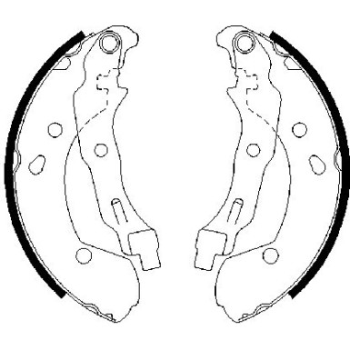 0 986 487 668 Bremsbackensatz