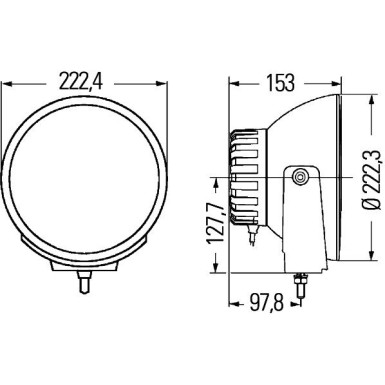 Hella 2 x HELLA Fernscheinwerfer 1F8 007 560-731